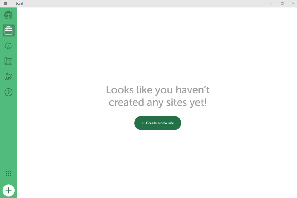 Create a New Site through LocalWP